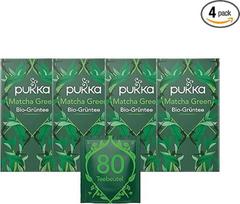 „Pukka Tea“ rinkinys, ekologiška žalia arbata „Surpreme Matcha Green“, žalia arbata, „Matcha“, kad jūsų kasdienybė taptų žalesnė, 4 vnt. pakuotė, 80 arbatos maišelių