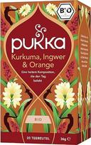 „Pukka“ ekologiškos žolelių arbatos „Kurkuma, imbieras ir apelsinas“ | Arbata įtemptai dienai | 1 pakuotė | 20 arbatos maišelių