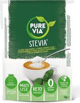 „Pure Via“ stevijos saldiklis, 1 kg, be cukraus, tinkamas keto dietai ir be kalorijų cukraus pakaitalas
