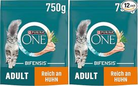 „PURINA ONE Bifensis“ sausas maistas suaugusiems katėms, su dideliu vištienos kiekiu, 12 vnt. pakuotė (6 x 750 g)