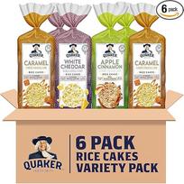 „Quaker“ glitimo neturinčių ryžių sausainių rinkinys, 6 vnt.