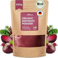 „RheinNatur“ ekologiški burokėlių milteliai, 500 g – 100 % burokėlių, veganiški, natūralūs, idealiai tinka kokteiliams ir gėrimams, ekologiškos kokybės
