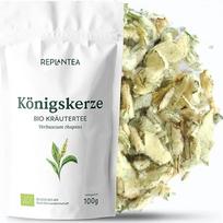 „REPLANTEA“ ekologiška deviažolės arbata, 100 g, žolelių arbata kvėpavimo takams ir balso priežiūrai, raminanti arbata kaklui, Verbaskum Thapsus lapai (nesupakuoti)