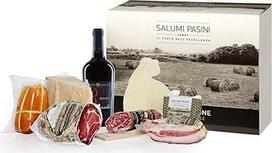 „Salumi Pasini®“ sūrio ir dešrų dovanų rinkinys | Gurmanų rinkinys gastronomijos žinovams | Tradiciniai itališki produktai