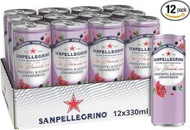 „Sanpellegrino San Pellegrino Creazioni“ granatų ir juodųjų serbentų mažai kalorijų turinti limonada, 33 kalorijos vienoje skardinėje, 12 vnt. pakuotė (12 x 330 ml) vienkartinės skardinės
