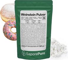 „Saporepuro Weinstein“ kepimo milteliai, 50 g – vyno akmuo – kalio tartratas