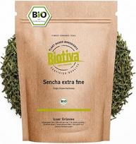 „Sencha China“ ekologiška žaliasis arbata, 250 g – švelnus, lengvas, žolės aromatas – subtilus, šiek tiek rūgštus, gėlių aromatas – „Fairbiotea“ sertifikatas – DE-ÖKO-005 „Biotiva“