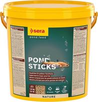 „Sera Pond Granules“ – plūduriuojančios granulės ir pašaras visoms tvenkinio žuvims, užtikrinantis geresnį pašaro perdirbimą, mažesnį vandens užteršimą ir mažesnį dumblių kiekį tvenkinyje, 10 l