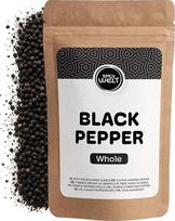 „Spicy Welt“ juodieji pipirai, sveiki (1 kg) – pipirų grūdai | Nemalti juodieji pipirai | skirti pipirų malūnėliams, sriuboms, padažams ir kepsniams, grūstuvams ir marinatams | 100 % natūralūs, be priedų