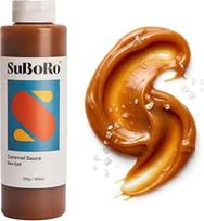„Suboro“ karamelės padažas su jūros druska – sūrus karamelės padažas su tikru sviestu ir šviežiais grietinėlės – kreminis deserto padažas, 700 g – tinka ledams, vafliams, blynams ir kavai – be dirbtinių priedų | Rankų darbo Nyderlanduose – tikri ingredien