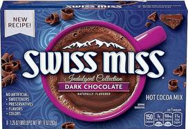 „Swiss Miss“, „Dark Chocolate Sensation“, karšto kakavos mišinys, 8 vnt., 10 oz dėžutė (4 vnt. pakuotė)