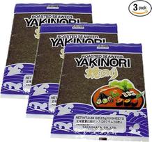 „Takaokaya“ keptos jūros dumblės (Yaki Nori) (1 pakuotė po 25 g) (3 vnt. rinkinys)