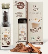 „Teaballs Choco Chai“ ekologiškos kakavos arbatos rinkinys, skirtas 30–75 puodeliams, su šokolado skoniu