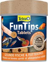 „Tetra FunTips“ tabletės, maisto tabletės, kurias galima priklijuoti prie akvariumo stiklo, idealios žuvims stebėti, sveikas ir smagus šėrimas – įvairių dydžių