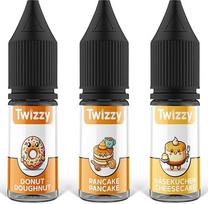 „Twizzy“ saldžių kepinių aromatų rinkinys, 3 vnt. po 10 ml – spurgų, sūrio pyrago ir blynų koncentratai, skirti kepiniams, desertams ir gėrimams