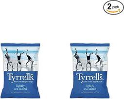 „Tyrrell's“ šiek tiek jūros druska pagardinti, lėtai kepti traškučiai, 150 g (2 vnt. pakuotė)