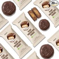 „Vilgain“ ekologiški augaliniai baltyminiai mini sausainiai (20 x 50 g) su kokosu – veganiški ekologiški baltyminiai sausainiai be pridėto cukraus, be glitimo, turtingi ląsteliena, su žirnių baltymais, natūralus kokosinis fitneso užkandis