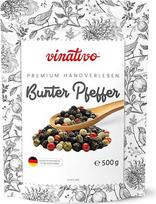 „vinativo“ spalvingieji pipirai – sveiki – 500 g – aukščiausios kokybės – juodieji, balti, žalieji pipirai ir raudonos uogos – tinka malti
