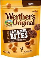 „Werther's Original“ sausainiai „Blissful Caramel Bites“ – 1 vnt. po 140 g – kreminiai karamelės rutuliukai su traškia šokoladinio sausainio šerdimi