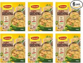 „Winiary“ žirnių sriuba, 6 vnt. po 75 g – „Maggi“ žirnių sriubos milteliai – sriuba iš maišelio