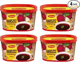 „Winiary“ „Rote Bete“ lenkų sriuba, 4 vnt. po 170 g – „Maggi“ raudonasis barščiai, greito paruošimo