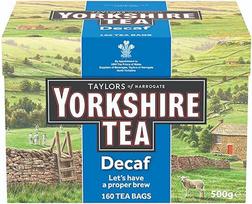 „Yorkshire Tea“ be kofeino – juodoji arbata be kofeino – aromatingas mišinys be kofeino, tradicinis skonis, stiprus ir gaivus užpilas – 160 arbatos maišelių