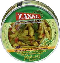 „Zanae Okra“, ypač smulkios, aliejuje (1 pakuotė po 280 g), 280 g (1 vnt. pakuotėje)