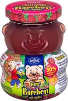 „Zentis Bärchen“ vaisių užtepėlė „Avietė ir obuolys“, 250 g, su sumažintu cukraus kiekiu | Sudėtyje 40 % aviečių ir 20 % obuolių, supakuota į mielą stiklainį su meškiuko atvaizdu
