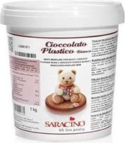 „Zuckerpapier24“ balta modeliuojamoji šokolado masė, gamintojas „Saracino“, 1 kg, puikiai tinka tortų modeliavimui ir glazūravimui, taip pat maišymui su fondantu [DEC001K1]