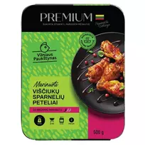 Viščiukų sparnelių peteliai bruknių marinate PREMIUM, 500 g