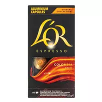 Kavos kapsulės L'OR COLOMBIA, 10 vnt.
