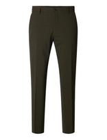Selected - Slmslim-Liam Mini Hounds Trs Flex Noos - Klasikinės kelnės - Chaki spalva