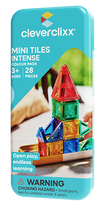 CLEVERCLIXX magnetinis konstruktorius Mini Tiles Pack Intense, 28 det., CC-1026