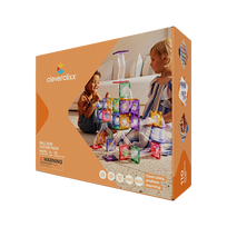 CLEVERCLIXX magnetinis konstruktorius Ball Run Clever Pack Pastel, 110 det., CC-1001