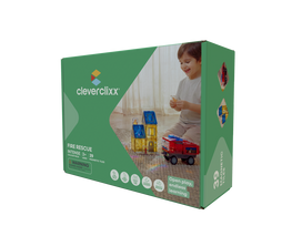 CLEVERCLIXX magnetinis konstruktorius Fire Rescue Pack Intense, 32 det., CC-1032