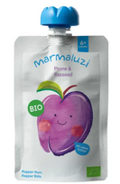 MARMALUZI ekologiška džiovintų slyvų tyrelė su linų sėmenimis, 6 mėn.+, 90g