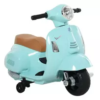 VESPA Vaikiškas elektrinis motociklas 18-36 mėn. 3 km/val. LED šviesa, Garsas PP plastikas 66,5 x 38 x 52 cm