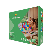 CLEVERCLIXX magnetinis konstruktorius Inventive Pack Intense, 110 det., asort, CC-1007
