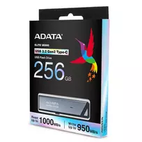 ADATA UE800 USB atmintukas 256GB USB Type-C 3.2 Gen 2 sidabrinis