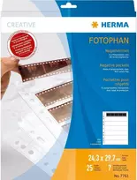 Nuotraukų rėmelis Herma negatyvinė rankovė 5 PP CL 25 lakštai (7761)