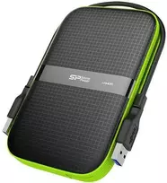 Kietasis diskas Silicon Power išorinis HDD Armor A60 1TB, juodas/žalias