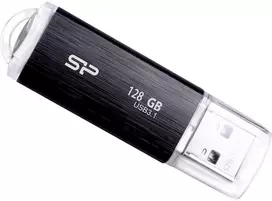 „Silicon Power“ 128GB „Blaze B02“ USB 3.2 atmintinė, juoda
