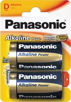 Panasonic Batteries Panasonic Alkaline Power baterija LR20APB/2BP