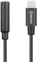 Boya adapteris BY-K3 3.5mm TRRS - Žaibas