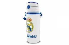 Aliumininis sportinis butelis vaikams su snapeliu KIDS 600 ml – Real Madrid dizainas