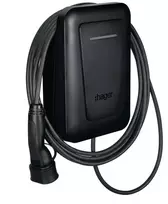 Sieninė elektromobilių įkrovimo stotelė Hager witty one 11 kW 3 fazės su RFID, Bluetooth ir 4,5 m Type 2 kabeliu