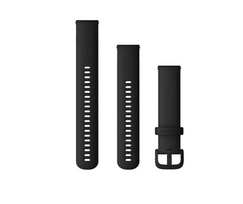 Garmin Quick Release 20 mm laikrodžio dirželis (Silikoninis juodas)