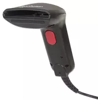 Manhattan CCD kontaktinis rankinis brūkšninių kodų skaitytuvas, USB, 60 mm skenavimo plotis, kabelis 152 cm, maksimali aplinkos šviesa 5000 liuksų (saulės šviesa), juodas, trejų metų garantija