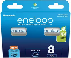 Panasonic Batteries Panasonic eneloop įkraunama baterija AA 2000 8BP
