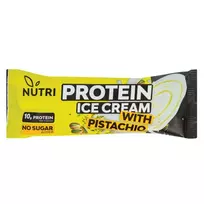 Vanilės skonio valgomieji ledai su pistacijų sk. įdaru (su saldikliais) NUTRI PROTEIN, 73g